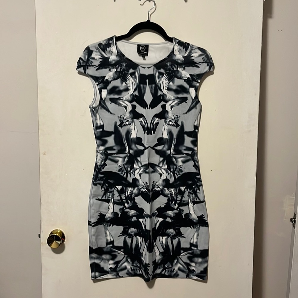 Alexander McQueen stretch dress in blue